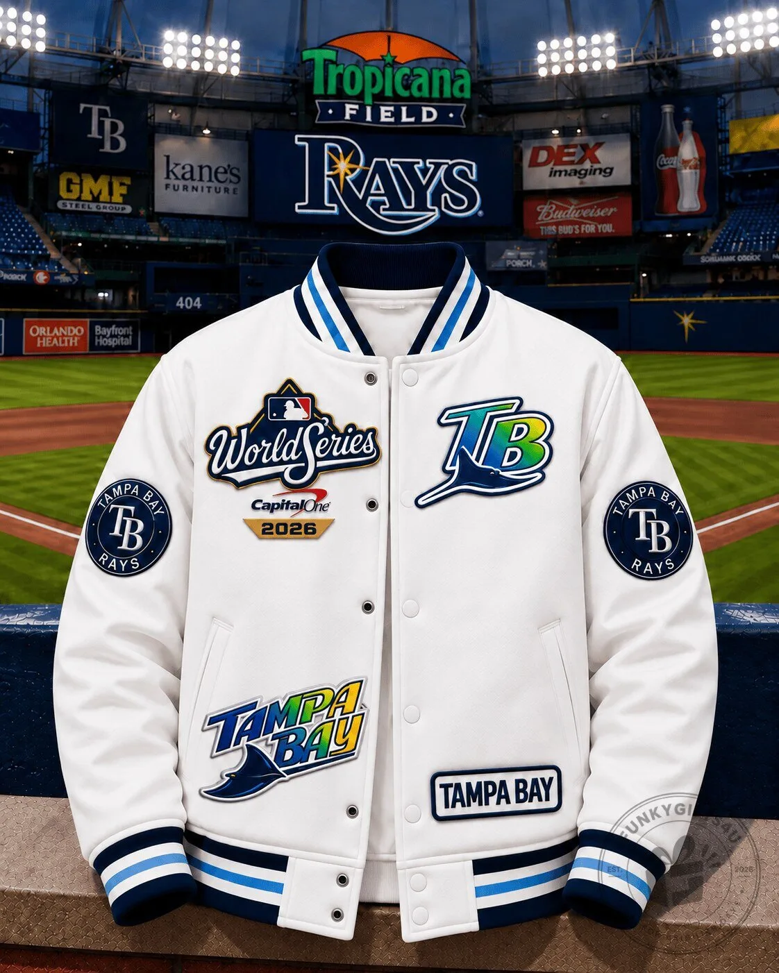 Tampa Bay Rays 2026 World Series Baseball Varsity Jacket