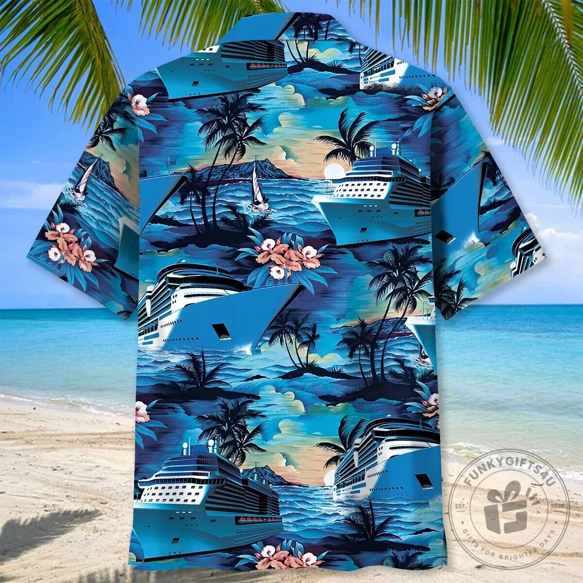 Tropical Cruise Ship Ocean Sunset Hawaiian Shirt for Men and Women 9 Tropical Cruise Ship Ocean Sunset Hawaiian Shirt for Men and Women