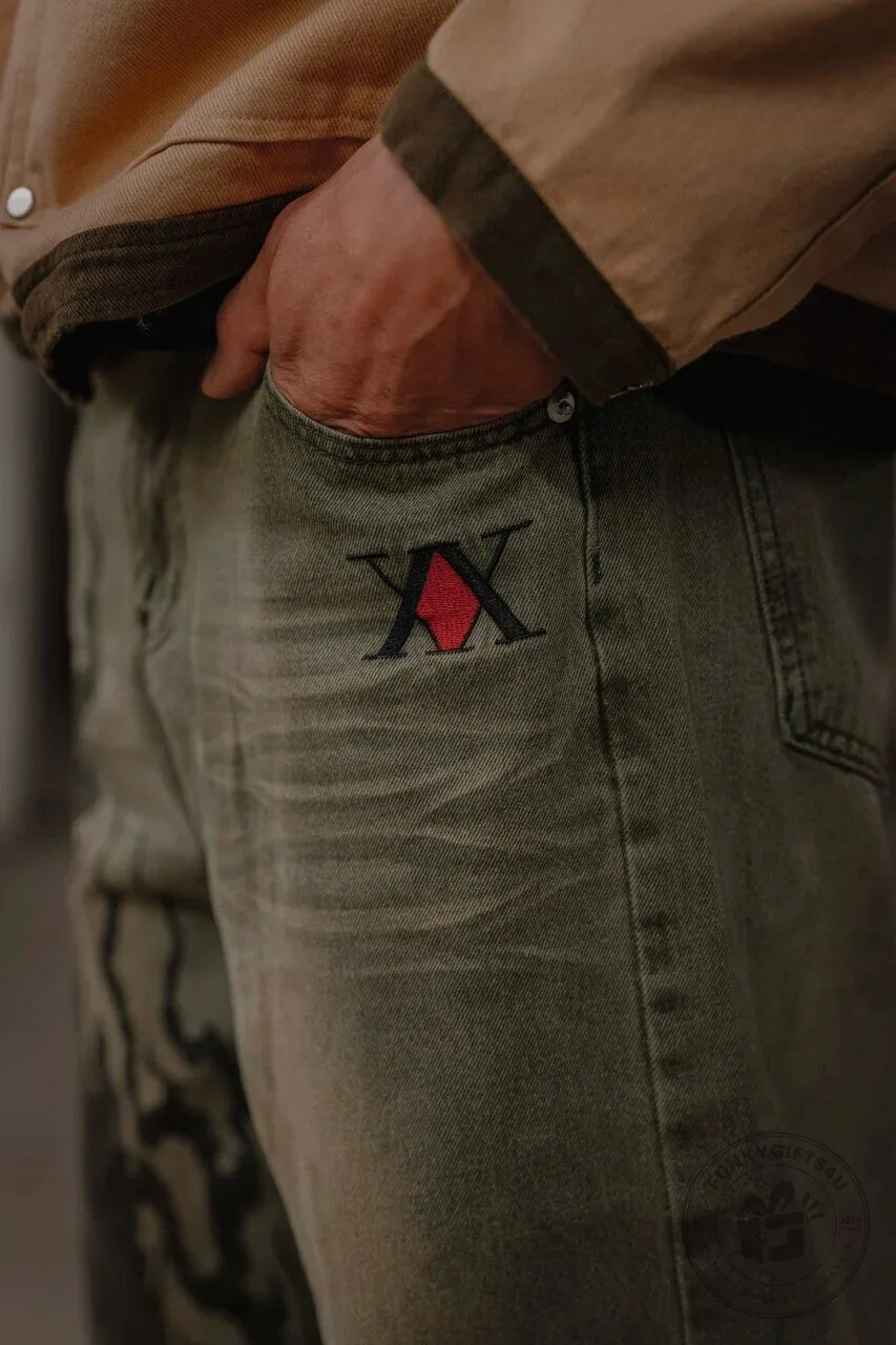Hunter X Hunter Gon Freecss Rage Mode Anime Wide Leg Jeans 18 Hunter X Hunter Gon Freecss Rage Mode Anime Wide Leg Jeans