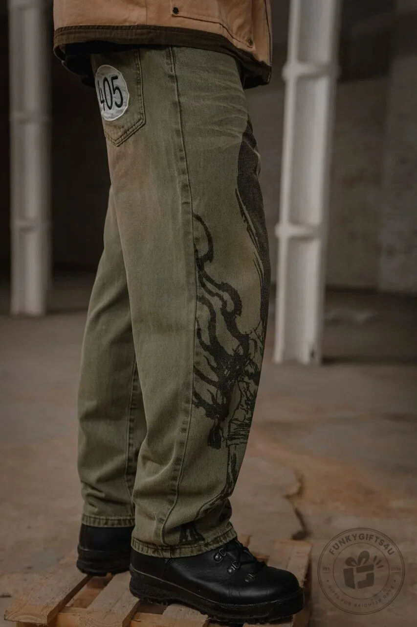 Hunter X Hunter Gon Freecss Rage Mode Anime Wide Leg Jeans 20 Hunter X Hunter Gon Freecss Rage Mode Anime Wide Leg Jeans